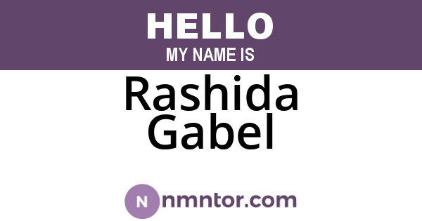 Rashida Gabel