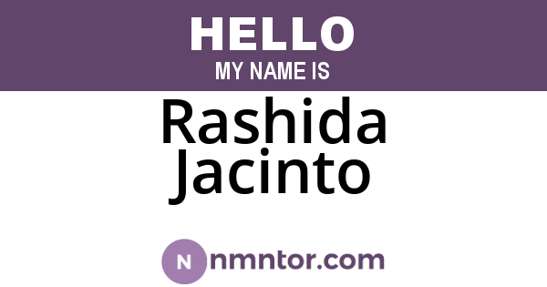 Rashida Jacinto