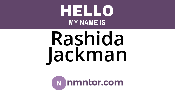 Rashida Jackman