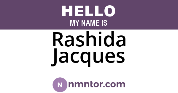 Rashida Jacques