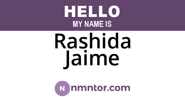 Rashida Jaime