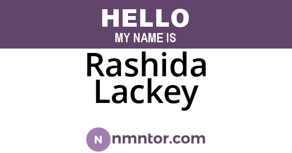 Rashida Lackey