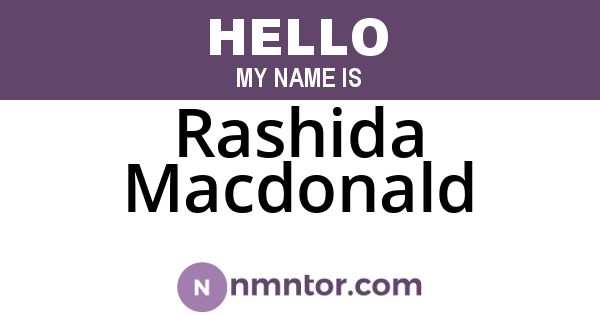 Rashida Macdonald