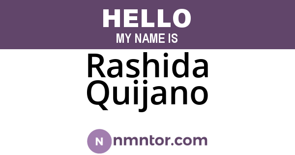 Rashida Quijano