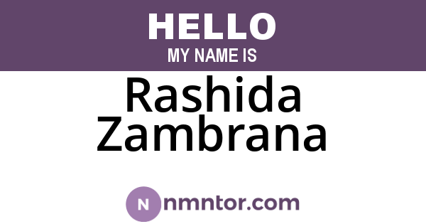 Rashida Zambrana