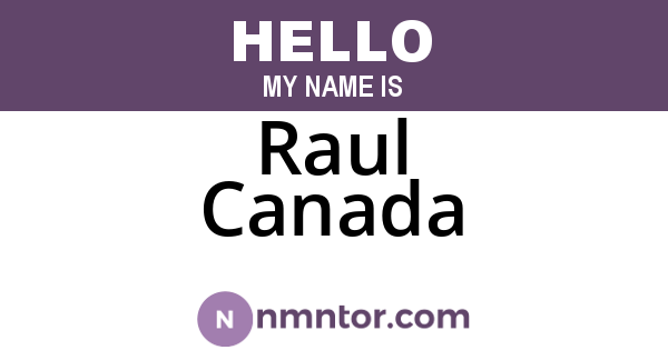 Raul Canada