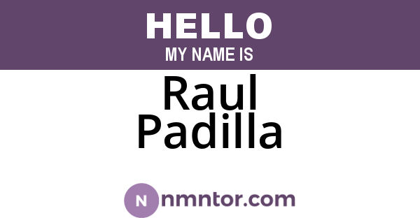 Raul Padilla