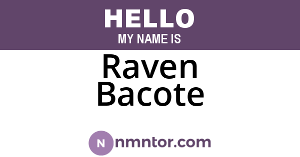Raven Bacote
