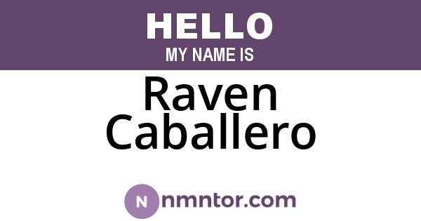 Raven Caballero