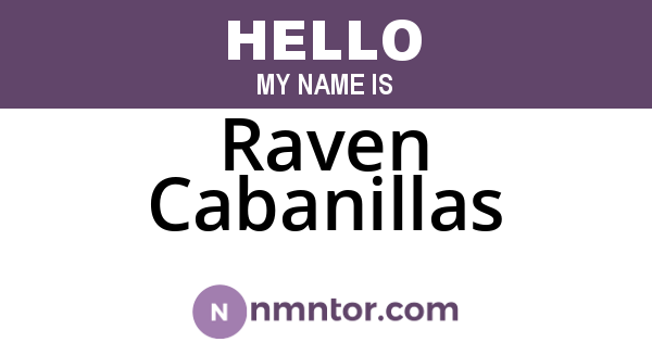 Raven Cabanillas