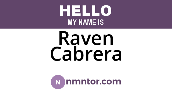 Raven Cabrera