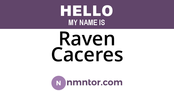 Raven Caceres
