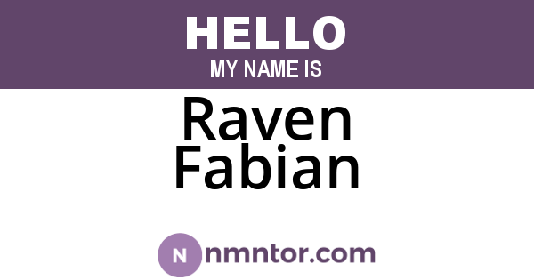 Raven Fabian