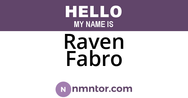Raven Fabro