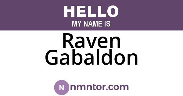 Raven Gabaldon