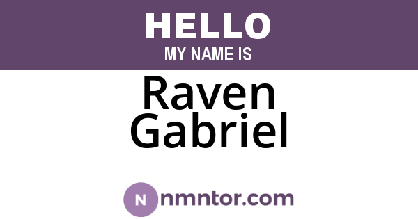 Raven Gabriel