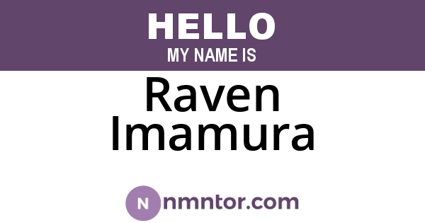 Raven Imamura
