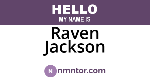 Raven Jackson