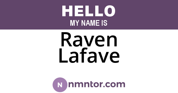 Raven Lafave