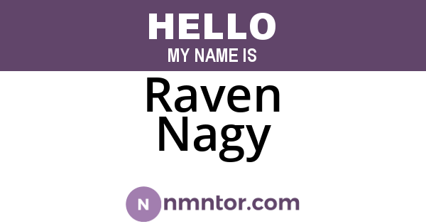 Raven Nagy