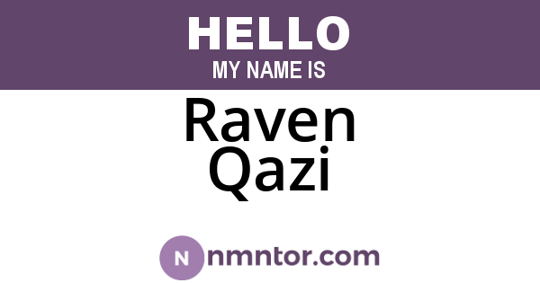 Raven Qazi