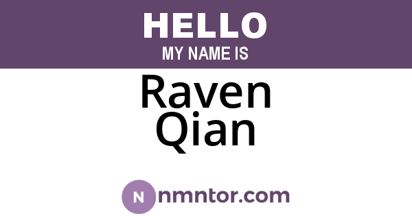 Raven Qian