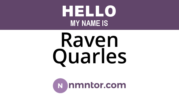 Raven Quarles