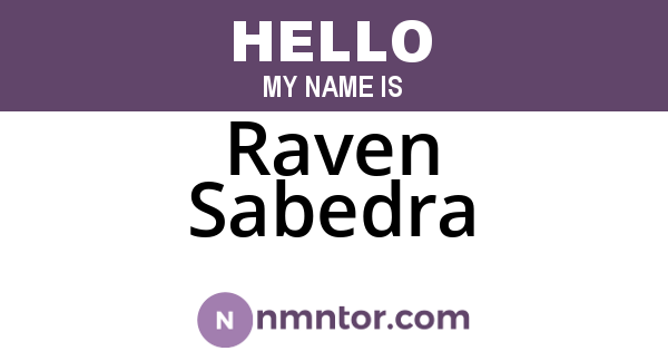 Raven Sabedra