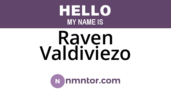 Raven Valdiviezo