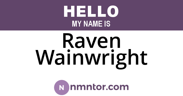 Raven Wainwright