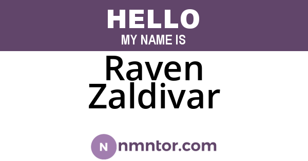 Raven Zaldivar