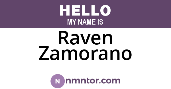 Raven Zamorano