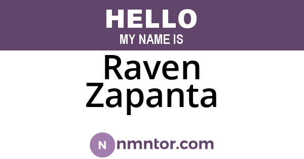 Raven Zapanta