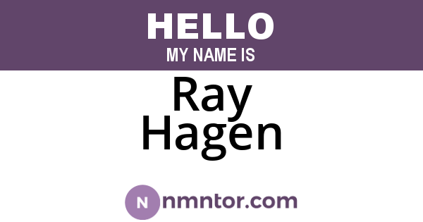 Ray Hagen