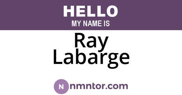 Ray Labarge