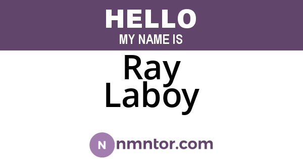 Ray Laboy