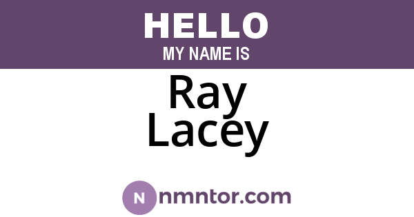 Ray Lacey