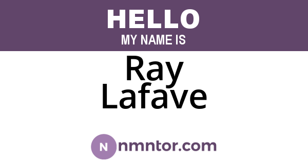 Ray Lafave