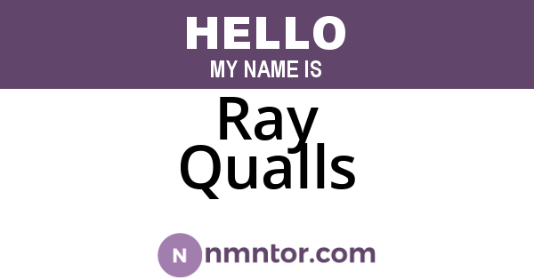 Ray Qualls