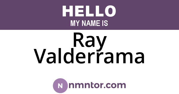 Ray Valderrama