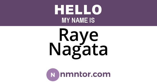 Raye Nagata