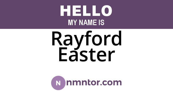 Rayford Easter