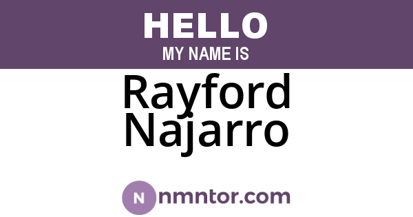 Rayford Najarro