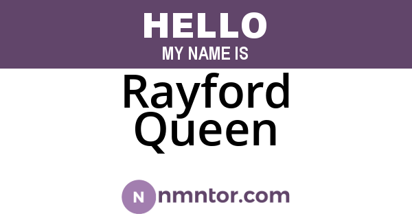 Rayford Queen