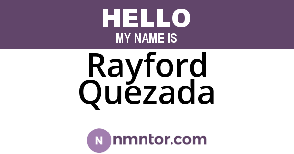 Rayford Quezada