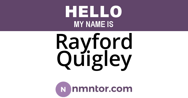 Rayford Quigley