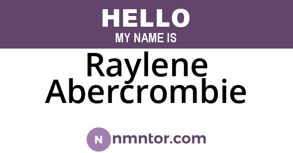 Raylene Abercrombie