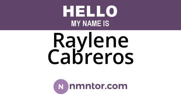 Raylene Cabreros