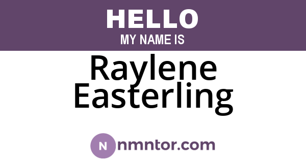 Raylene Easterling