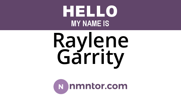 Raylene Garrity